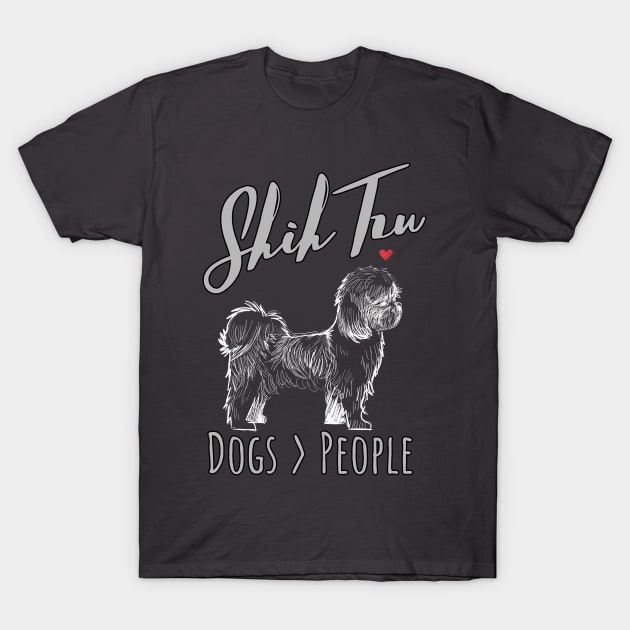 Shih Tzus - Dogs > People T-Shirt by JKA